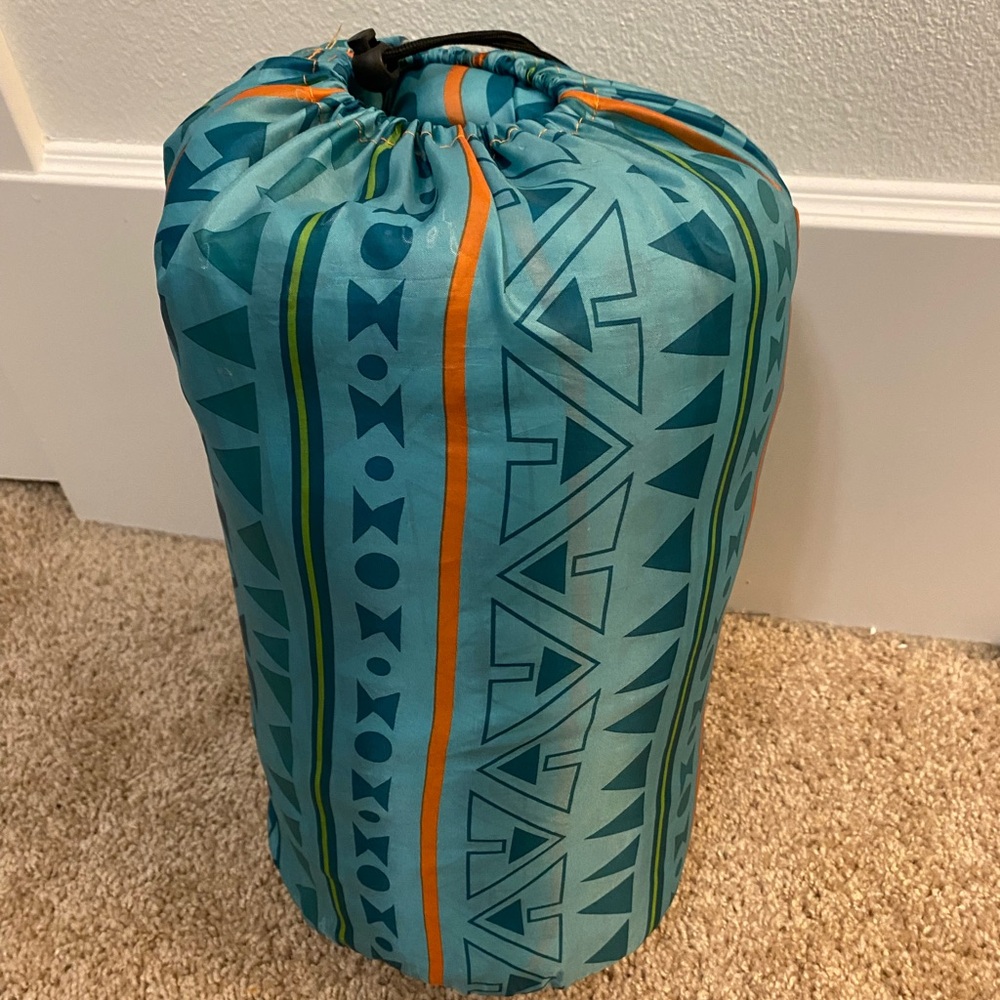Coleman Kids Blue and Orange Sleeping Bag